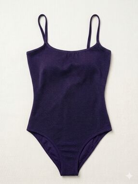 NWOT Vintage 90s It Figures! Tummy Thinner One-Piece Swimsuit, Navy, Size 10
